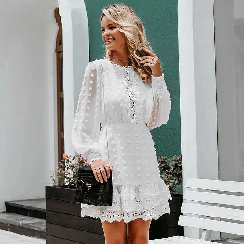 Vestido Ibicenco Corto de Ceremonia