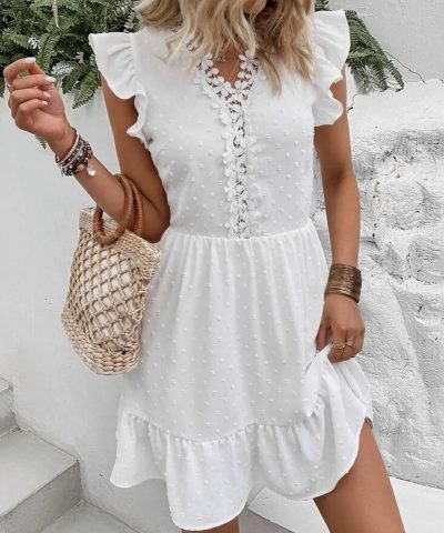 Vestido Adlib Blanco Corto