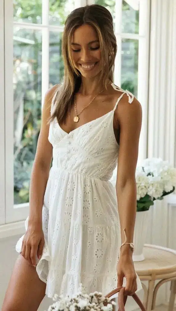 Vestido Ibicenco Corto de Tirantes